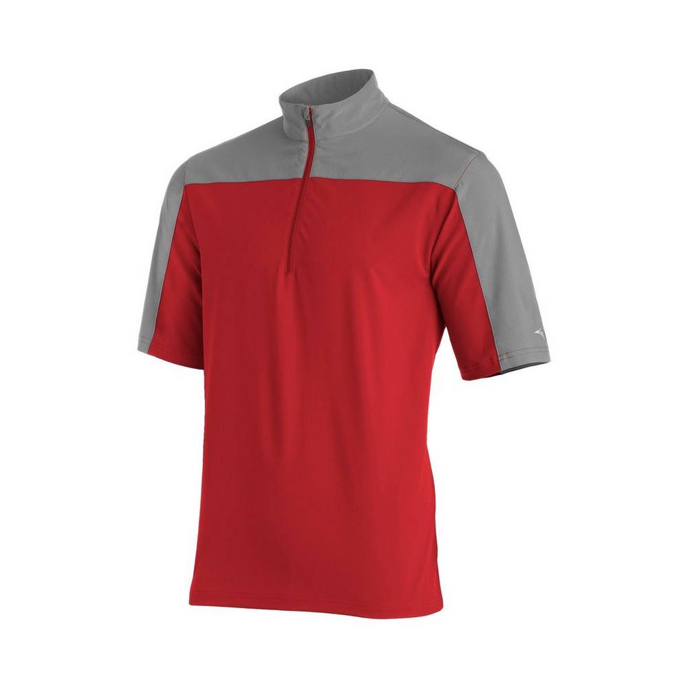 Chaqueta Mizuno Comp Batting Hombre Rojas/Gris Comprar TIVG-92386